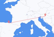 Vluchten van Zagreb, Kroatië naar Bilbao, Spanje