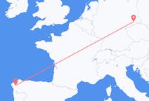 Flug frá Santiago de Compostela, Spáni til Dresden, Þýskalandi