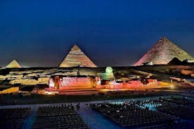 Spettacolo di suoni e luci di Giza Pyramids con cena