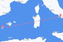 Flyrejser fra Napoli, Italien til Ibiza, Spanien