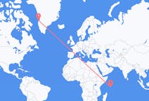 Flights from Mahé, Seychelles to Aasiaat, Greenland