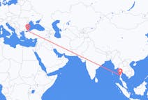 Flyrejser fra Bokpyin, Myanmar (Burma) til Istanbul, Tyrkiet