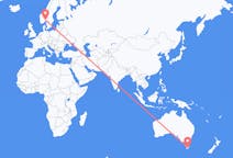 Flyg från Hobart, Australien till Oslo, Norge