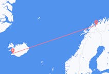 Flyg från Sørkjosen till Reykjavík