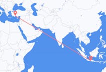 Flights from Yogyakarta City, Indonesia to Antalya, Turkey