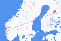 Flyg från Kajana till Bergen