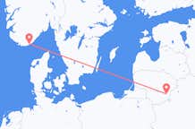 Flights from Kristiansand to Vilnius