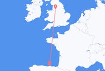 Flyreiser fra Santander, Spania til Manchester, England