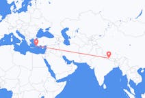 Flyg från Pokhara, Nepal till Rhodes, England, Grekland