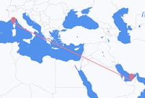 Рейсы из Абу-Даби, ОАЭ в Кальви, Франция