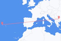 Flyg från Sofia, Bulgarien till Horta, Azorerna, Portugal