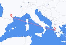 Flyreiser fra Carcassonne, Frankrike til Preveza, Hellas