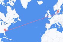 Flyreiser fra Hilton Head Island, USA til Malmö, Sverige