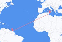 Flights from Paramaribo, Suriname to Lampedusa, Italy