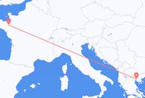 出发地 希腊出发地 塞萨洛尼基目的地 法国雷恩的航班