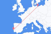Flyreiser fra Heringsdorf, Tyskland til Lisboa, Portugal