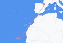 Vluchten van Boa Vista, Kaapverdië naar Zaragoza, Spanje