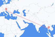 Flyreiser fra Bangkok, til Trieste