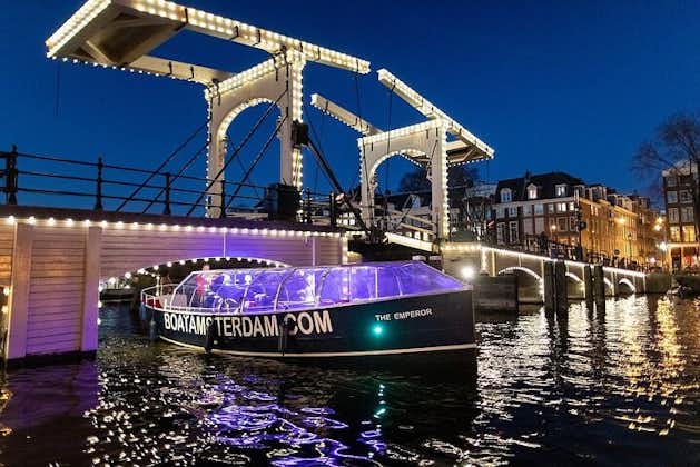 El mejor crucero en barco descubierto por los canales de Ámsterdam con guía en directo