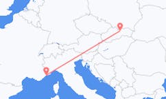 Loty z Poprad, Słowacja do Monako, Monako