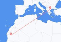 Vluchten van Atar, Mauritanië naar Thessaloniki, Griekenland