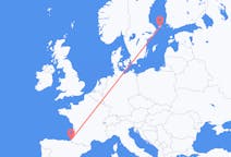 Flyrejser fra Mariehamn, Åland til Biarritz, Frankrig