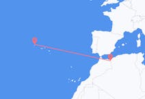 Flights from Oujda, Morocco to Corvo Island, Portugal
