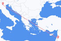 Flyrejser fra Damaskus til Verona
