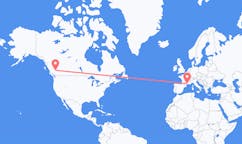 Flyreiser fra Williams Lake, Britisk Colombia, til Montpellier