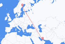 Loty z Dubaj, Zjednoczone Emiraty Arabskie z Umeå, Szwecja