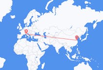 Flyreiser fra Yancheng, Kina til Pisa, Italia