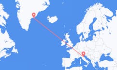Flyreiser fra Kulusuk, Grønland til Forli, Italia