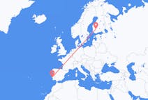 Flyg från Tammerfors till Lissabon
