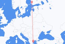 Flyg från Skiáthos, Grekland till Åbo, Finland