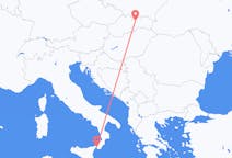 Flyrejser fra Reggio di Calabria, Italien til Poprad, Slovakiet