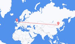 Flights from Daqing, China to Liverpool, England