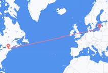Flyrejser fra Albany, USA til Palanga, Litauen