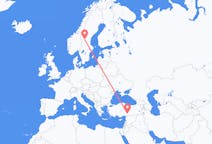 Flights from Kahramanmaraş, Turkey to Sveg, Sweden
