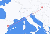 Flyrejser fra Budapest, Ungarn til Castellón de la Plana, Spanien