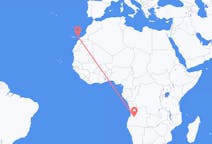 Vluchten van Huambo, Angola naar Ajuy, Spanje