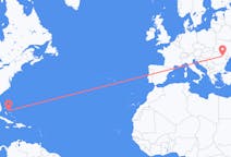 Flights from North Eleuthera, the Bahamas to Bacău, Romania