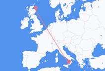 Flug frá Reggio Calabria, Ítalíu til Aberdeen, Skotlandi