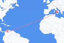 Flyreiser fra Bucaramanga, Colombia til Palermo, Italia
