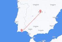 Vluchten van Madrid, Spanje naar Faro, Napoli, Portugal