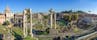 View of the Roman Forum from the Capitoline Museums in Rome.