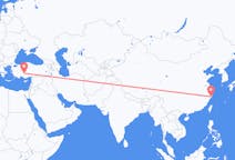 Flyrejser fra Taizhou, Jiangsu, Kina til Konya, Tyrkiet