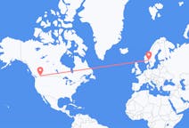 Flyrejser fra Castlegar, Canada til Oslo, Norge