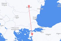 Vluchten van Edremit, Turkije naar Boekarest, Roemenië