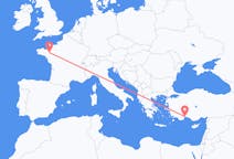 Flights from Antalya to Rennes