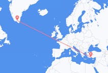 出发地 土耳其出发地 安塔利亚目的地 格陵兰纳萨尔苏克的航班
